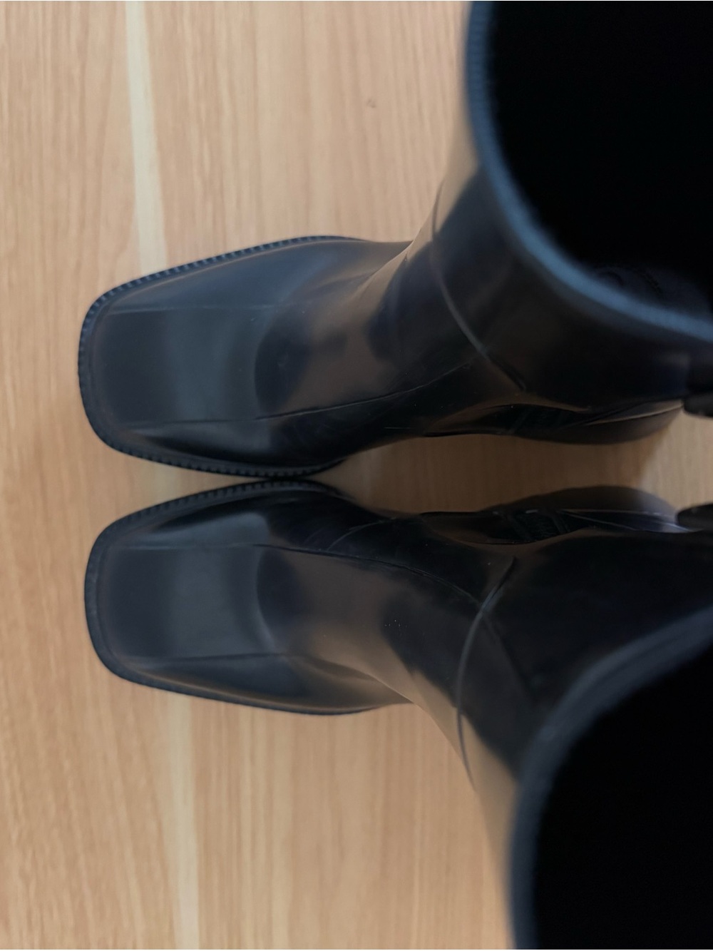 Chloé Betty-style rubber rain boots / lug heel boots - Picture 6 of 8